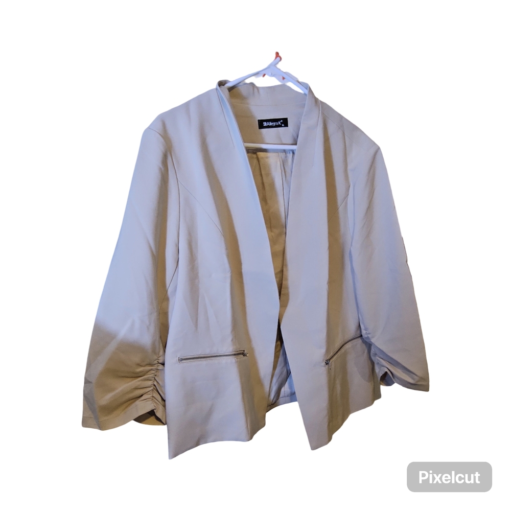 Allegra K Women's Cream Blazer